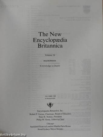 The New Encyclopaedia Britannica - Macropaedia 24