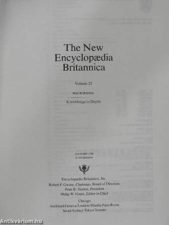 The New Encyclopaedia Britannica - Macropaedia 25