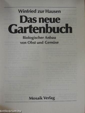 Das neue Gartenbuch