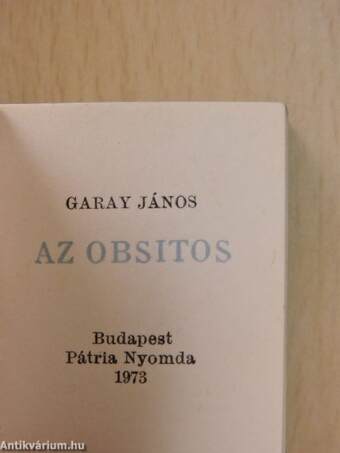 Az obsitos (minikönyv)