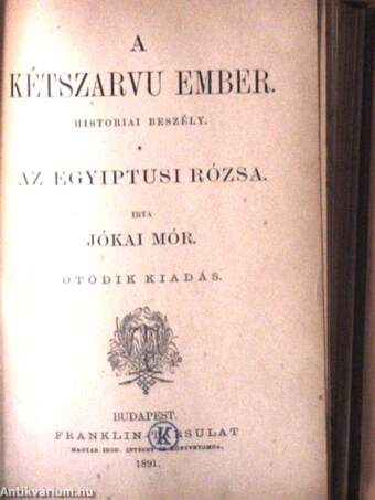 A bűntárs/A kétszarvu ember/Az egyiptusi rózsa/Koronát szerelemért/A hargita/A kalmár és családja/Petki farkas leányai/Háromszéki leányok/A két szász