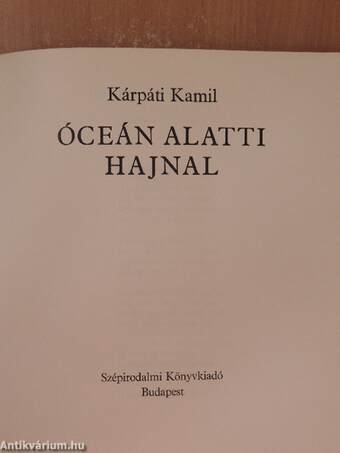 Óceán alatti hajnal