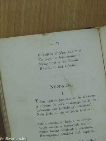 Tompa Mihály összes költeményei I. (töredék)