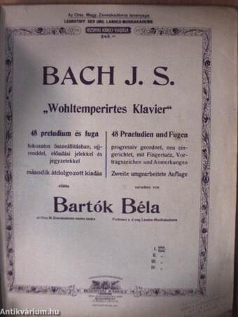 "Wohltemperirtes Klavier" III.