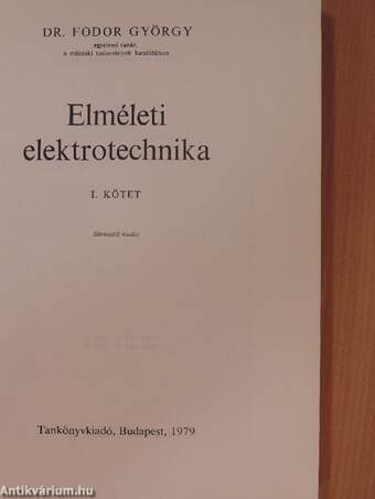 Elméleti elektrotechnika I-II.