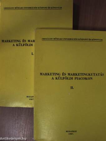 Marketing és marketingkutatás a külföldi piacokon I-II.