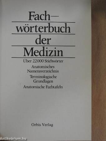 Fachwörterbuch der Medizin