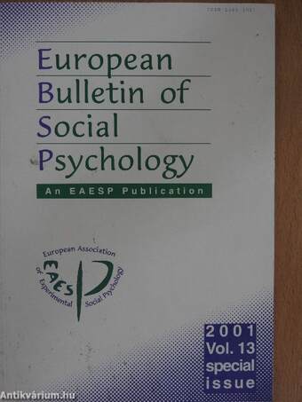 European Bulletin of Social Psychology 13/2001.