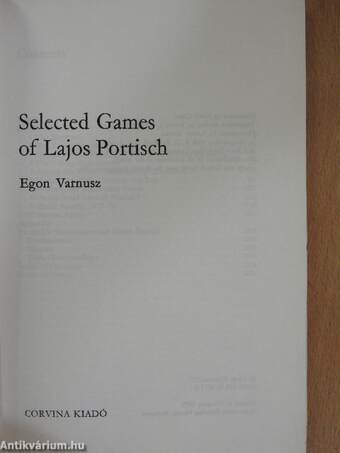 Selected Games of Lajos Portisch