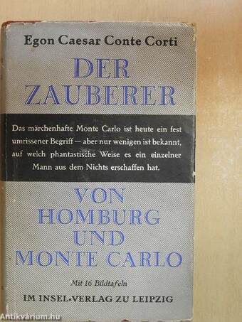 Der Zauberer von Homburg und Monte Carlo