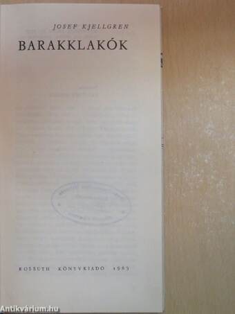 Barakklakók