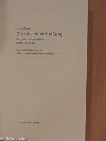 Die falsche Verheißung