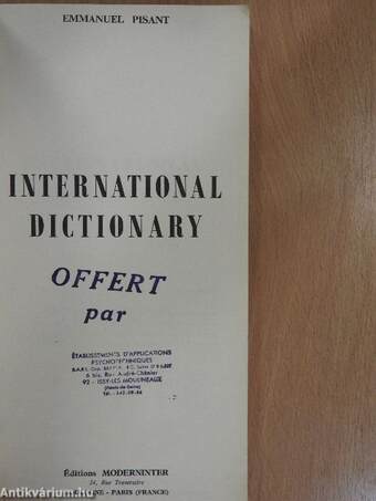 International Dictionary