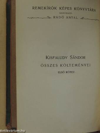 Kisfaludy Sándor összes költeményei I. (töredék)