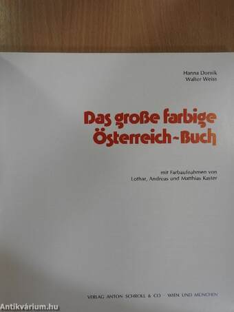 Das große farbige Österreich-Buch