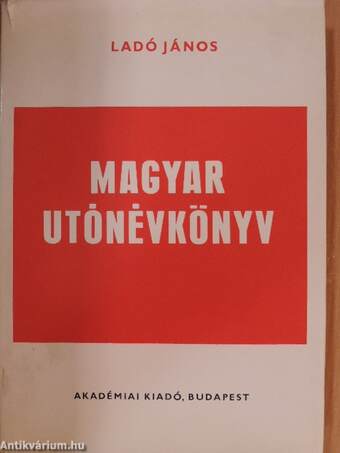 Magyar utónévkönyv