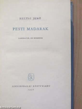 Pesti madarak