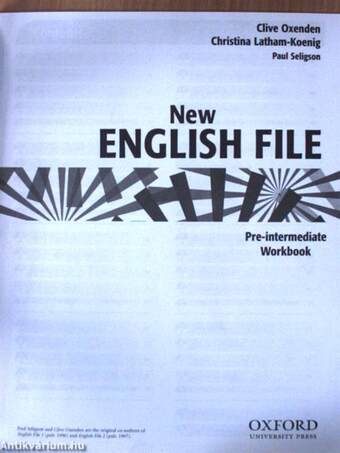 New English File - Pre-intermediate - Workbook