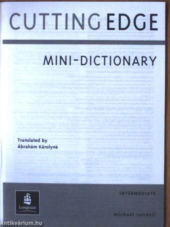 Cutting Edge - Intermediate - Mini-Dictionary