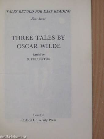 Three tales by Oscar Wilde