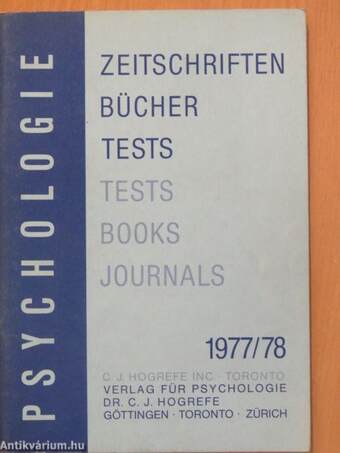 Psychologie 1977/78