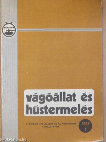 Vágóállat és hústermelés 1988. január-december