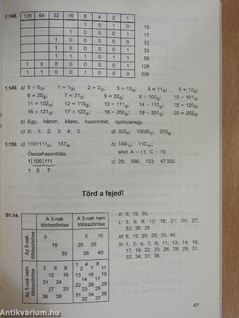 Matematika 5. feladatainak megoldása