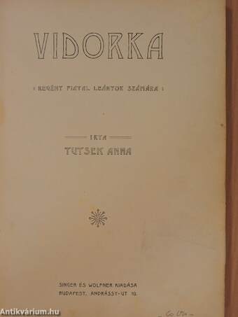 Vidorka/Új élet