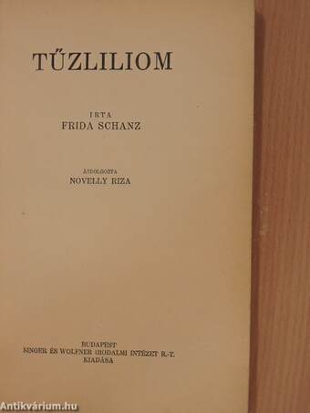 Tűzliliom