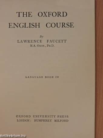 The Oxford English Course - Language Book IV.