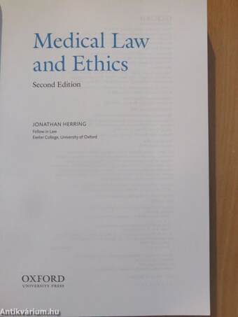 Medical Law and Ethics