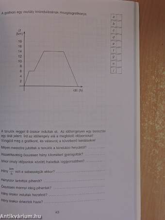 Témazáró felmérő feladatsorok - matematika 8. osztály