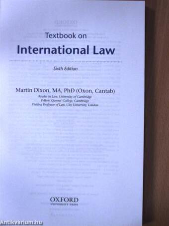 Textbook on International Law