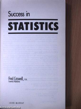 Success in Statistics