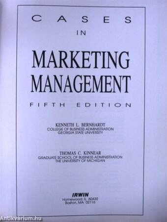 Cases in marketing management