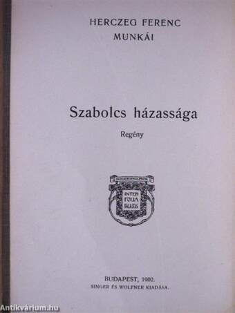 Szabolcs házassága