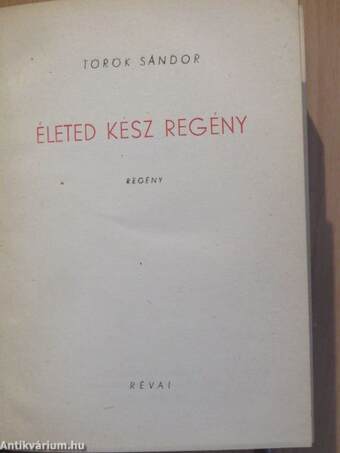 Életed kész regény