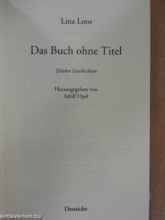 Das Buch ohne Titel