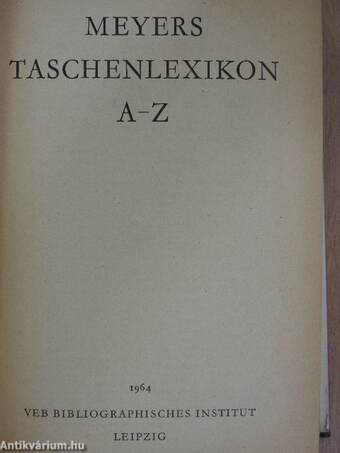 Meyers Taschenlexikon A-Z