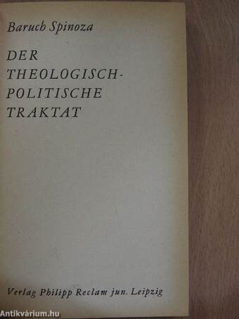 Der Theologisch-Politische Traktat