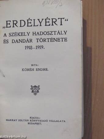 "Erdélyért" I. (töredék)