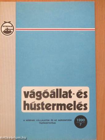 Vágóállat- és hústermelés 1990/7.