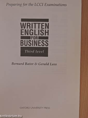 Written English for Business 3