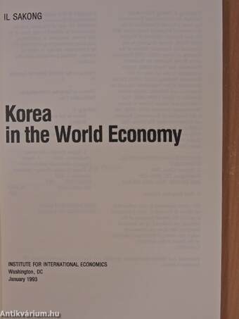 Korea in the World Economy