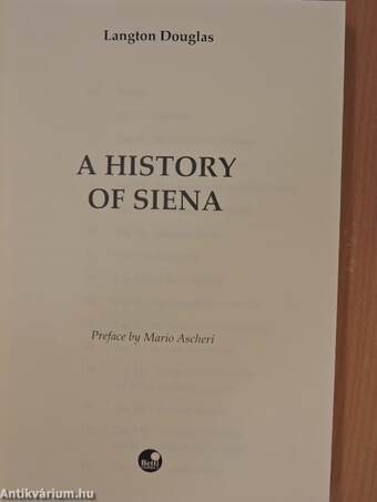 A History of Siena