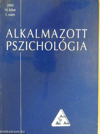 Alkalmazott Pszichológia 2004/1-4.