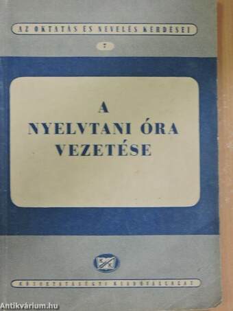 A nyelvtani óra vezetése