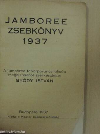 Jamboree zsebkönyv 1937