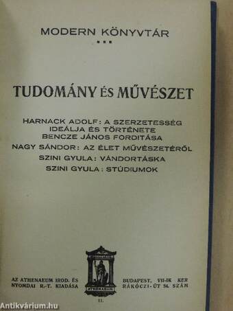 Tudomány és művészet II.