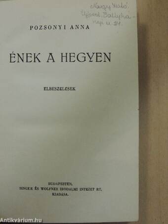 Ének a hegyen